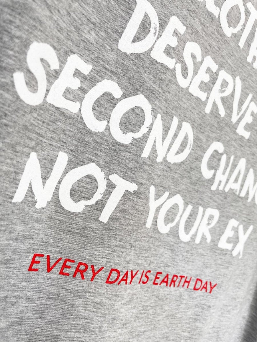 earth day activist x fruit of the loom pocket tee | clothes deserve a second chance not your ex - good market thrift store