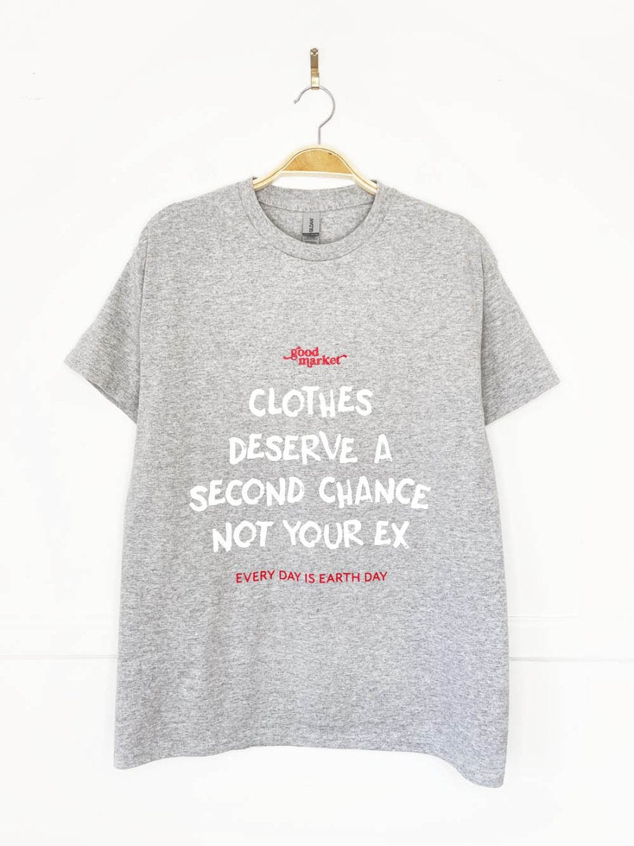 earth day activist x gildan tee | clothes deserve a second chance not your ex - good market thrift store