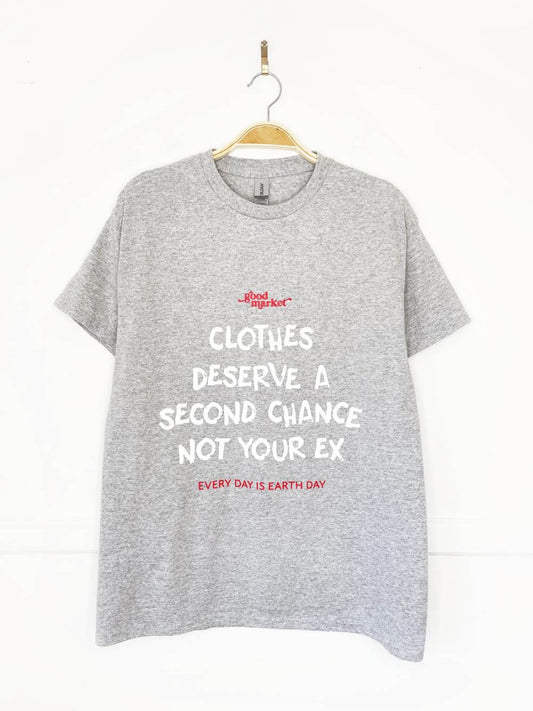 earth day activist x gildan tee | clothes deserve a second chance not your ex - good market thrift store