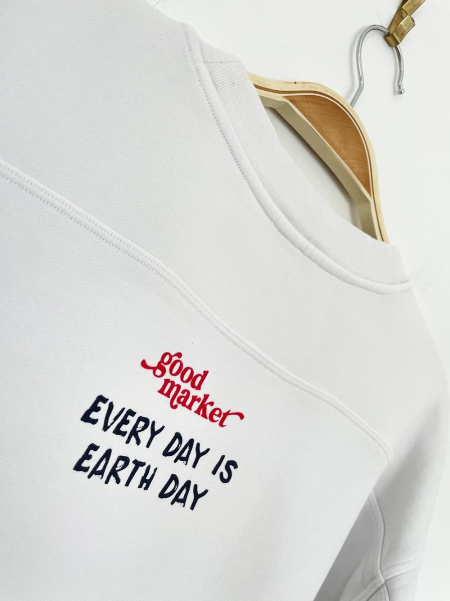 earth day activist x lululemon sweatshirt | clothes deserve a second chance not your ex - good market thrift store