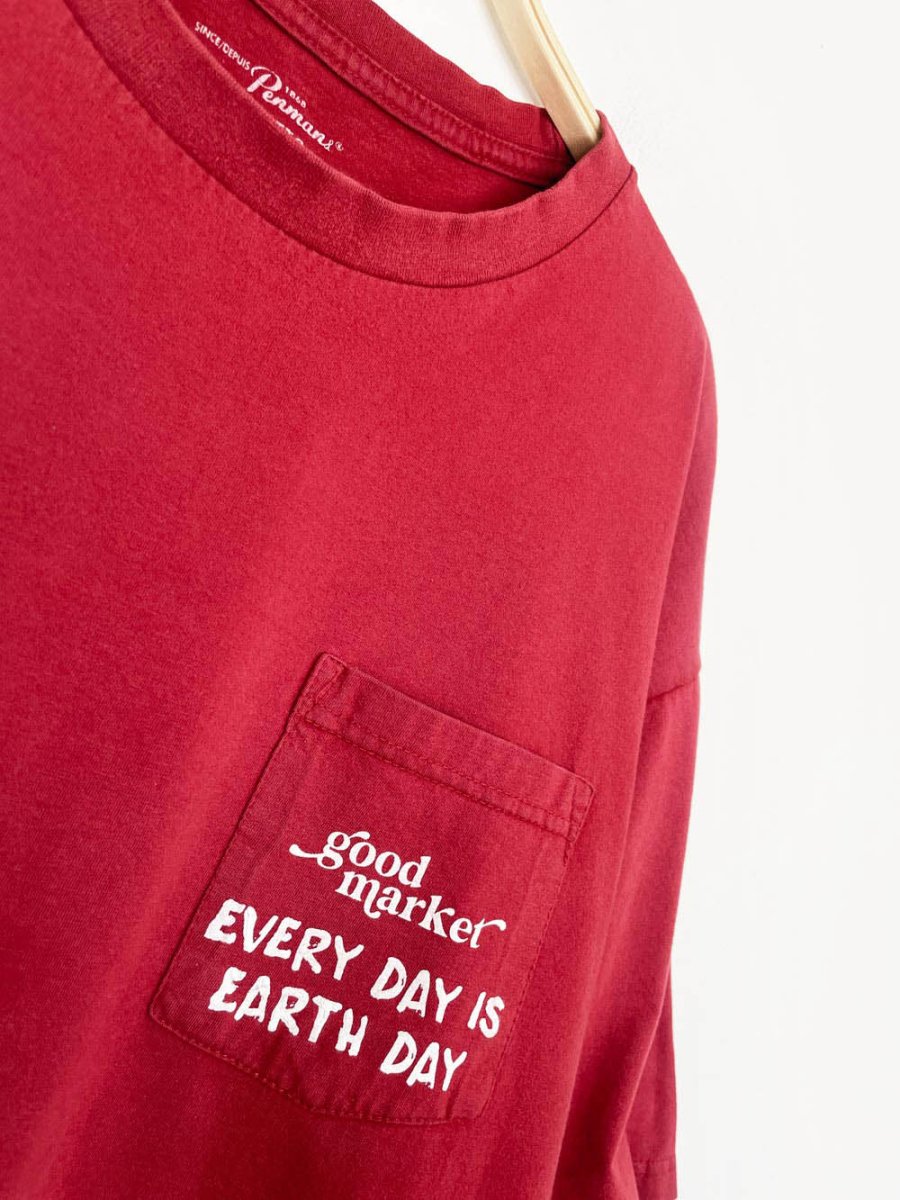 earth day activist x penmans pocket tee | clothes deserve a second chance not your ex - good market thrift store