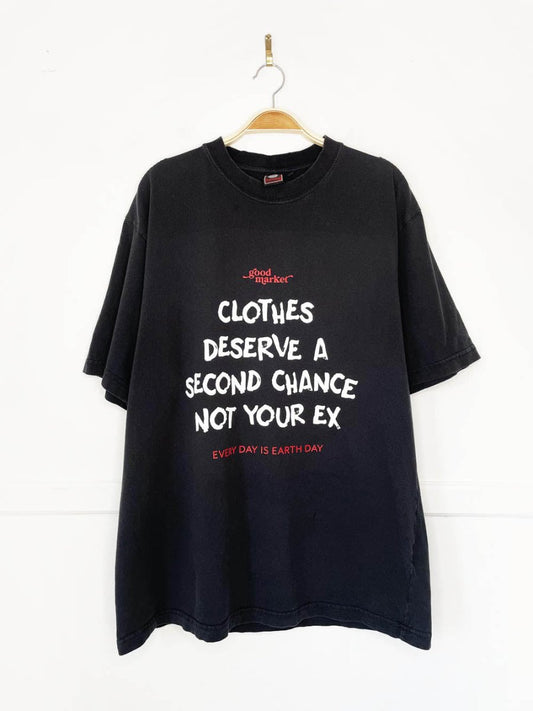 earth day activist x vintage 00s footlocker tee | clothes deserve a second chance not your ex - good market thrift store