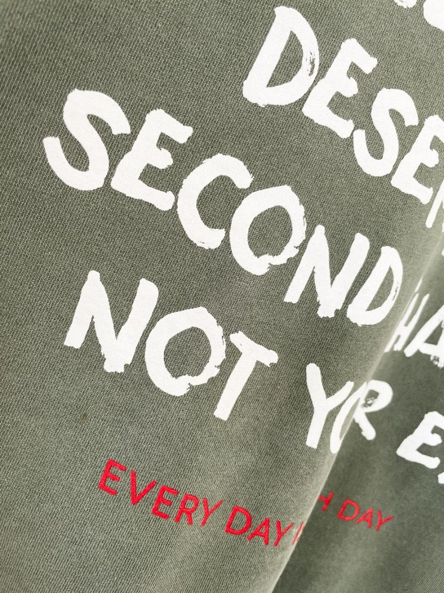 earth day activist x vintage 00s NR earth tone sweatshirt | clothes deserve a second chance not your ex - good market thrift store