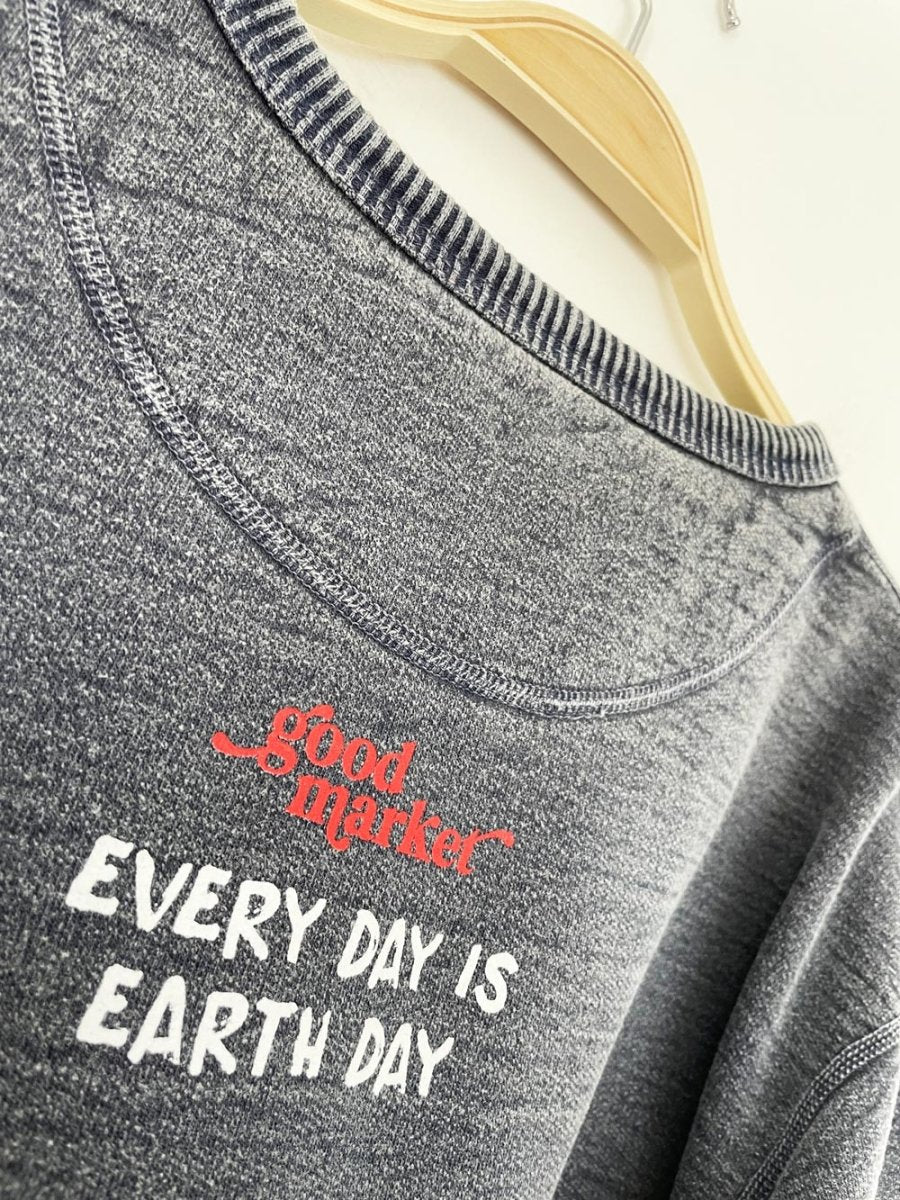 earth day activist x vintage 00s windriver earth tone sweatshirt | clothes deserve a second chance not your ex - good market thrift store