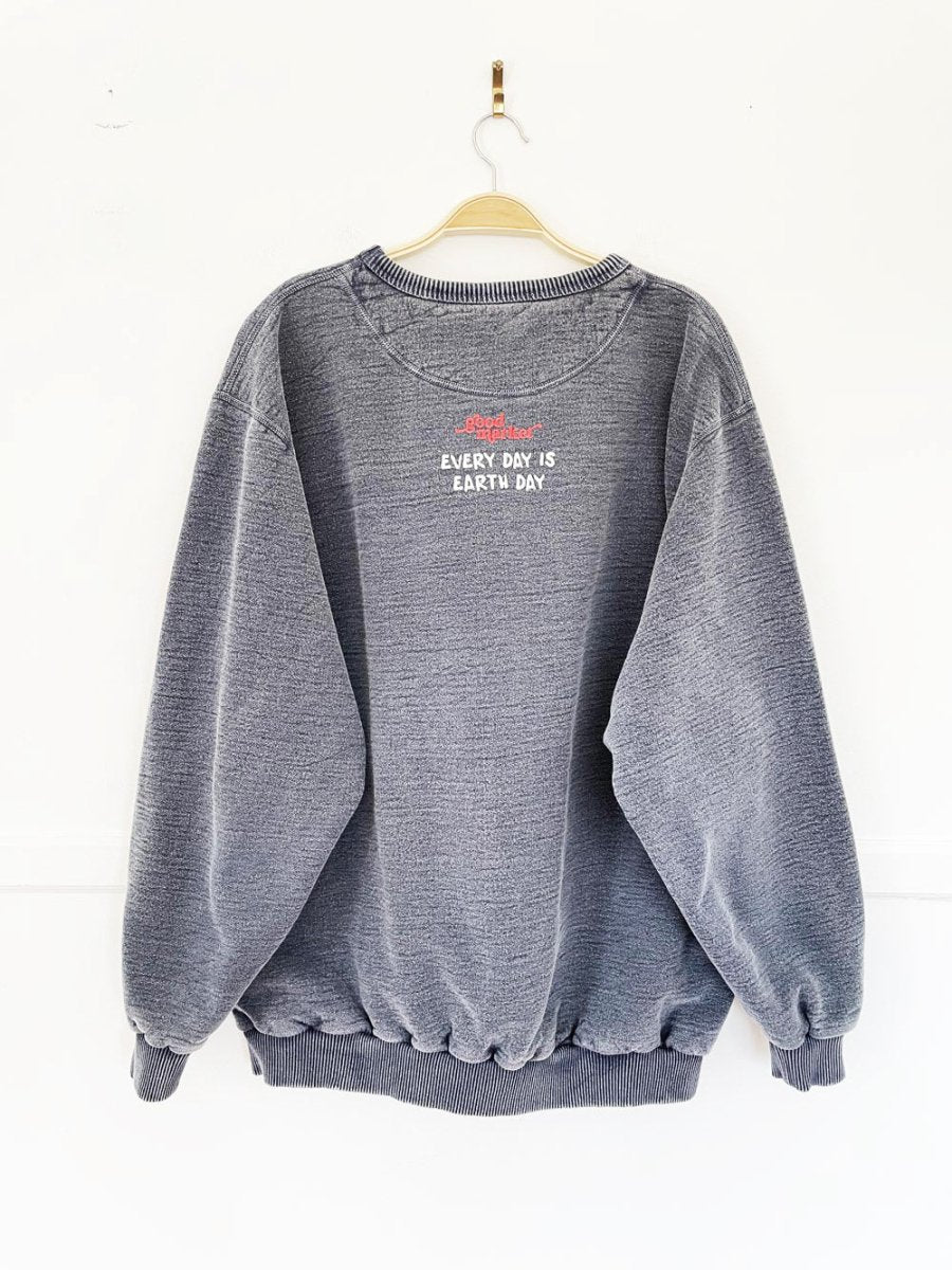 earth day activist x vintage 00s windriver earth tone sweatshirt | clothes deserve a second chance not your ex - good market thrift store