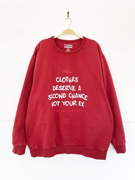 earth day activist x vintage 00s windriver sweatshirt | clothes deserve a second chance not your ex - good market thrift store