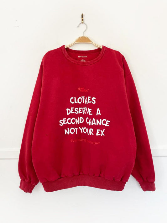 earth day activist x vintage 00s windriver sweatshirt | clothes deserve a second chance not your ex - good market thrift store