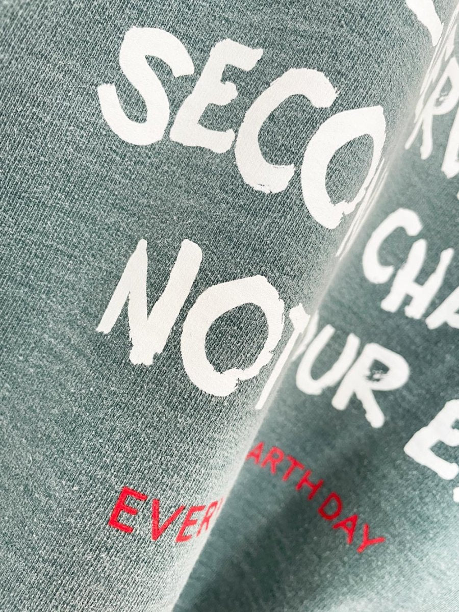 earth day activist x vintage 90s choko earth tone sweatshirt | clothes deserve a second chance not your ex - good market thrift store