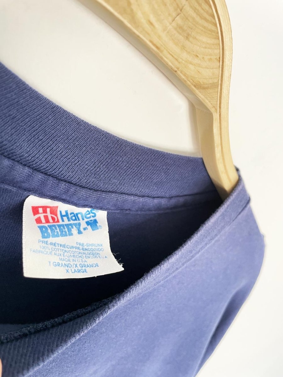 earth day activist x vintage 90s hanes beefy - t long sleeve | clothes deserve a second chance not your ex - good market thrift store