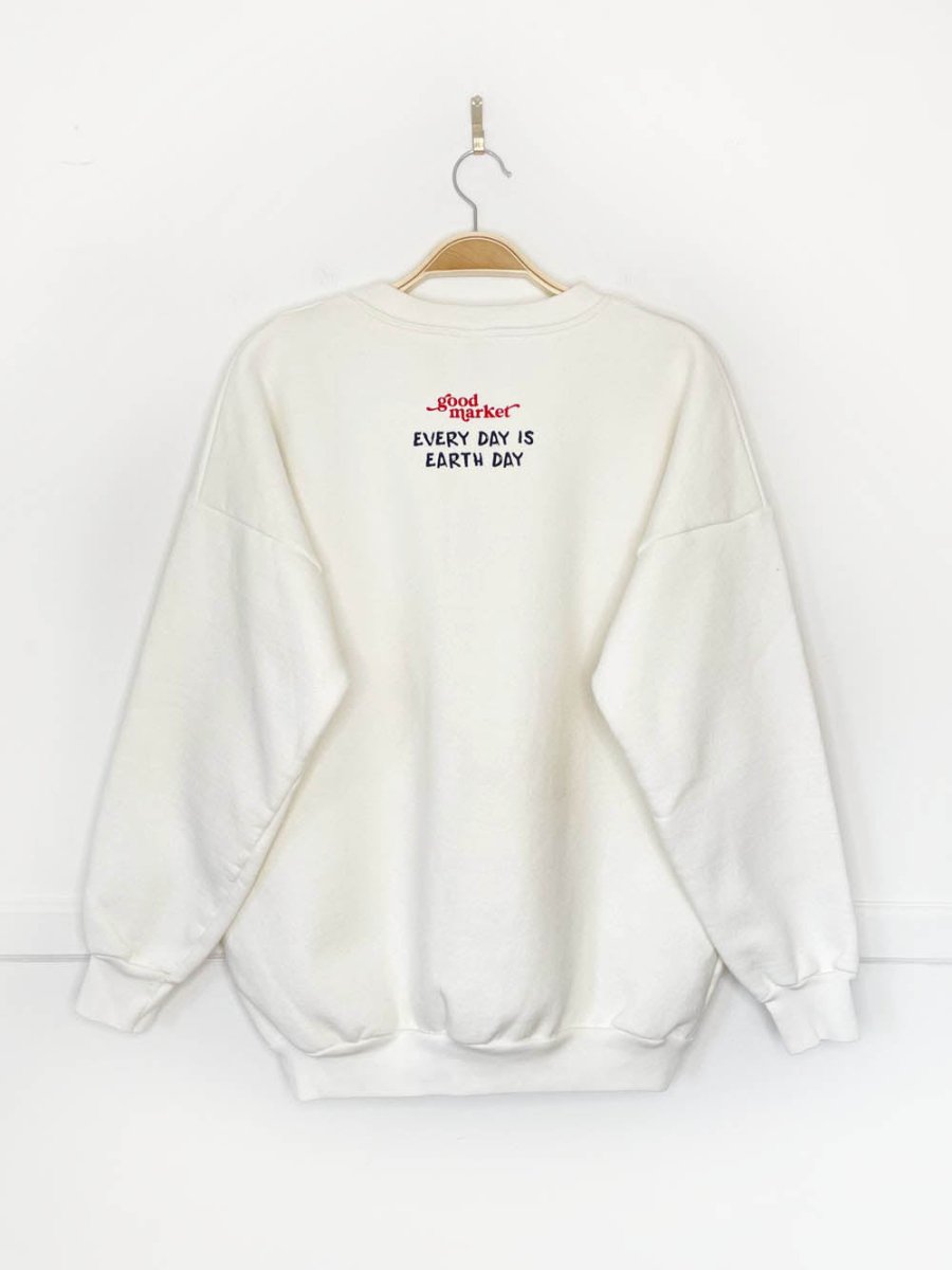 earth day activist x vintage 90s jericho sweatshirt | clothes deserve a second chance not your ex - good market thrift store