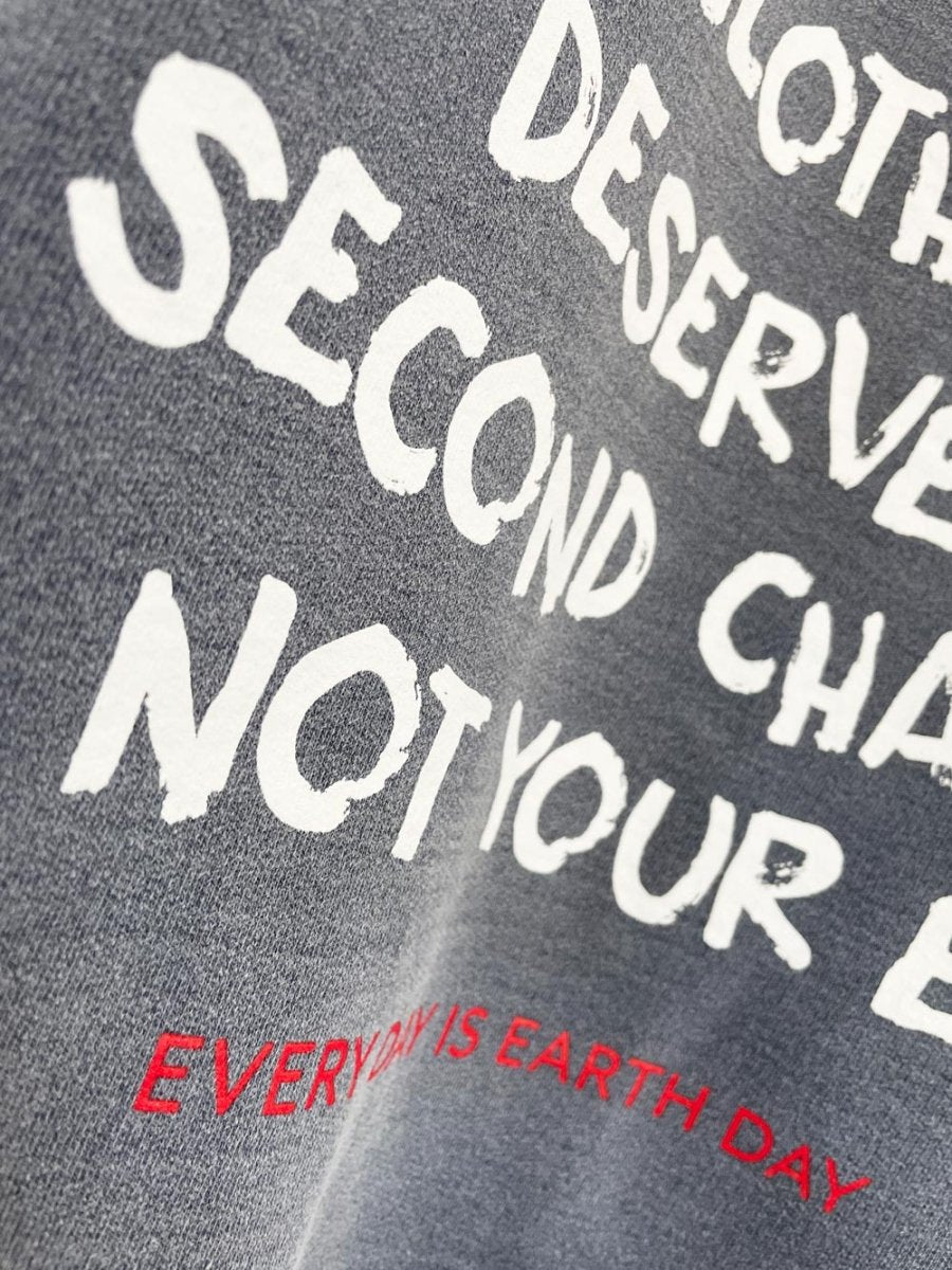 earth day activist x vintage 90s non fiction earth tone sweatshirt | clothes deserve a second chance not your ex - good market thrift store