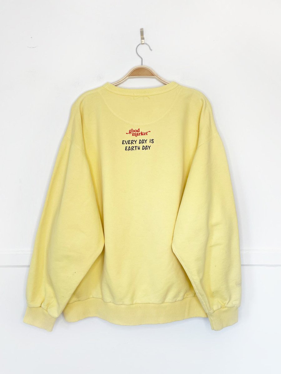 earth day activist x vintage 90s non fiction sweatshirt | clothes deserve a second chance not your ex - good market thrift store
