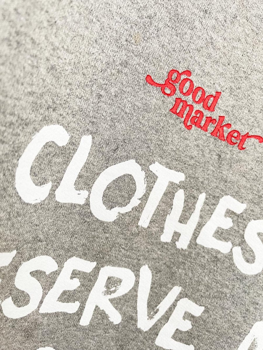 earth day activist x vintage 90s non fiction sweatshirt | clothes deserve a second chance not your ex - good market thrift store