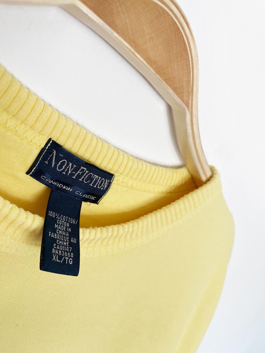 earth day activist x vintage 90s non fiction sweatshirt | clothes deserve a second chance not your ex - good market thrift store