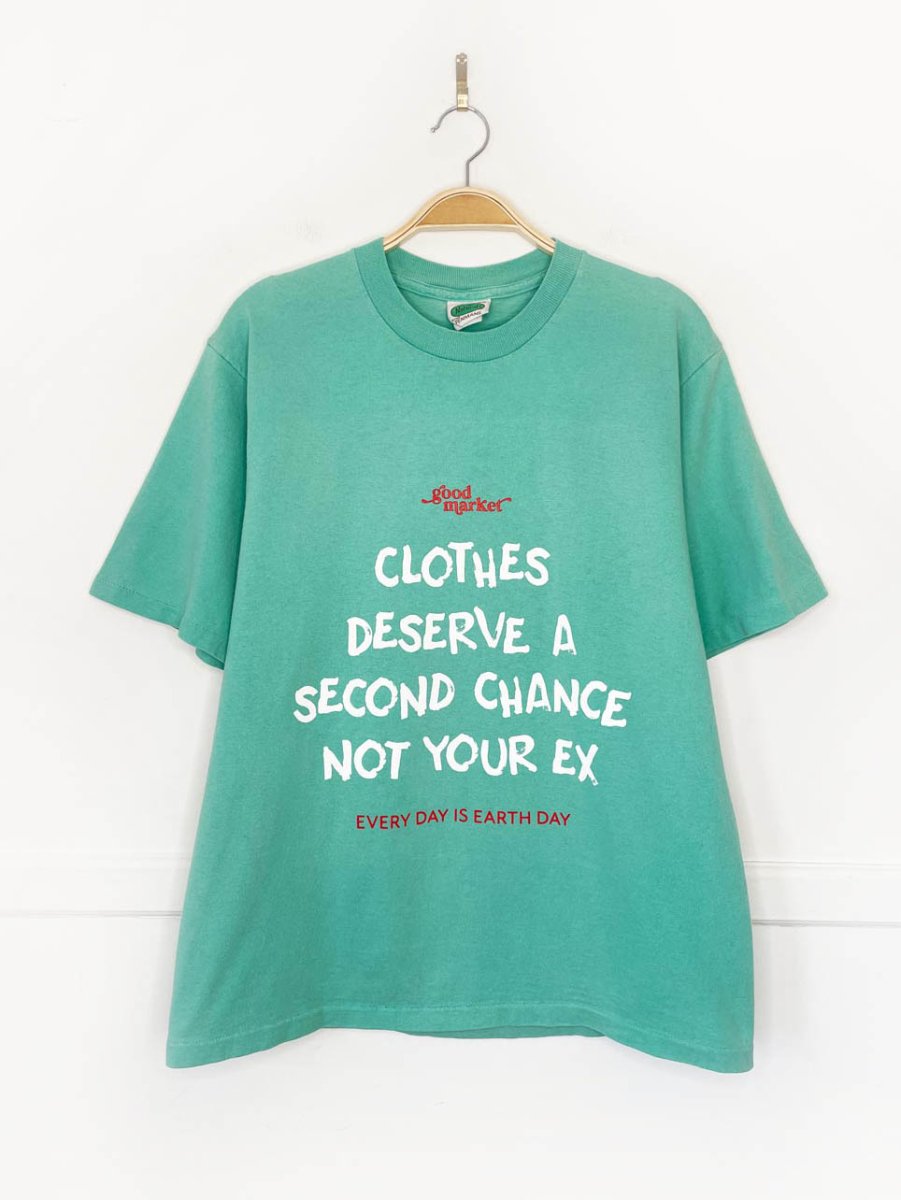 earth day activist x vintage 90s penmans naturals tee | clothes deserve a second chance not your ex - good market thrift store