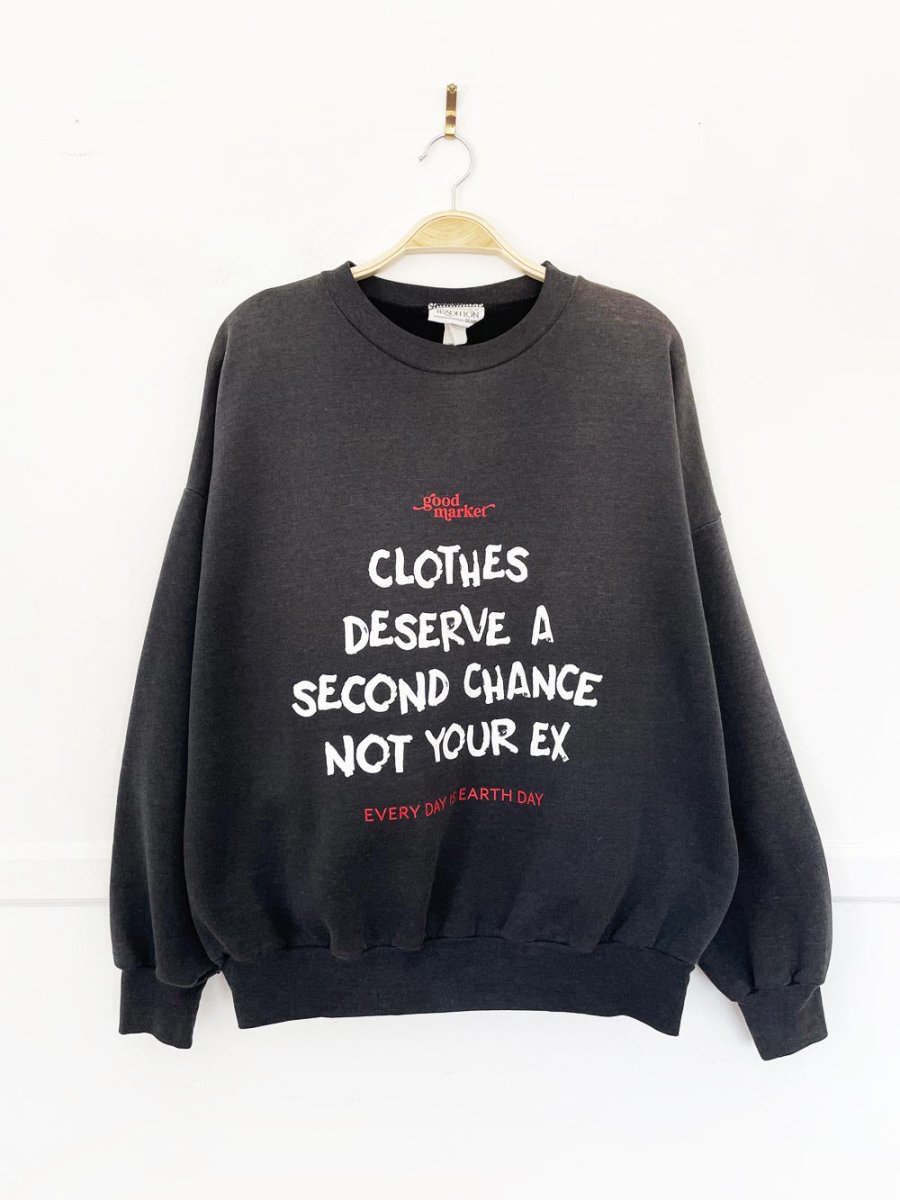 earth day activist x vintage 90s sears sweatshirt | clothes deserve a second chance not your ex - good market thrift store