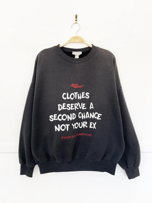 earth day activist x vintage 90s sears sweatshirt | clothes deserve a second chance not your ex - good market thrift store