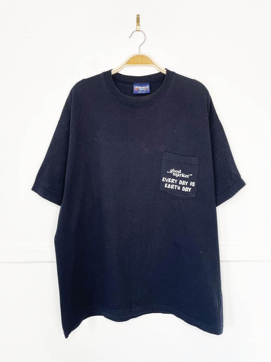 earth day activist x vintage freemantle pocket tee made in USA | clothes deserve a second chance not your ex - good market thrift store