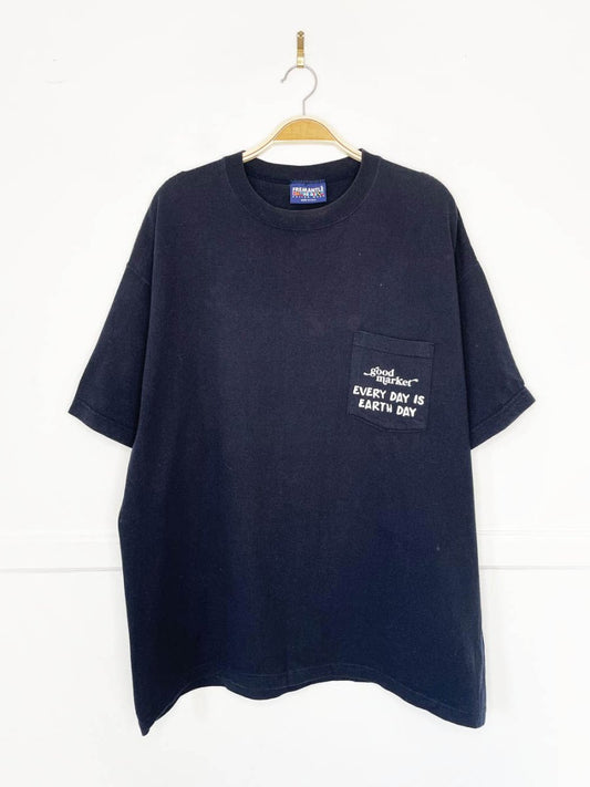 earth day activist x vintage freemantle pocket tee made in USA | clothes deserve a second chance not your ex - good market thrift store