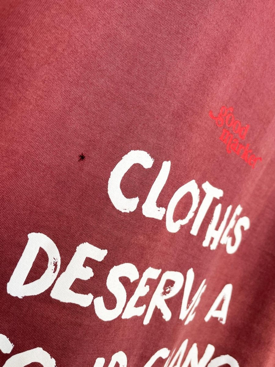 earth day activist x vintage look nice faded tee | clothes deserve a second chance not your ex - good market thrift store