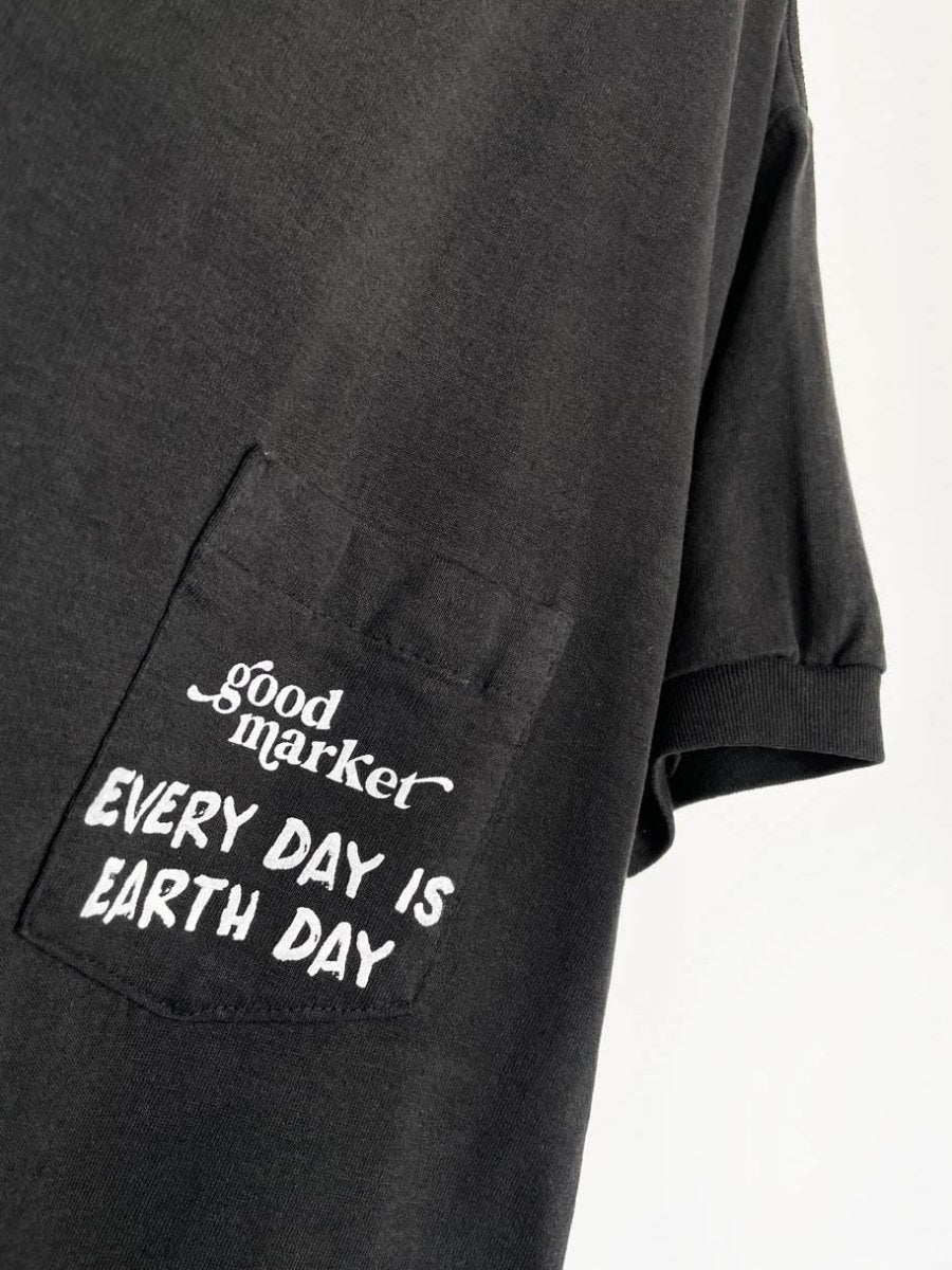 earth day activist x vintage mww ringer pocket tee | clothes deserve a second chance not your ex - good market thrift store
