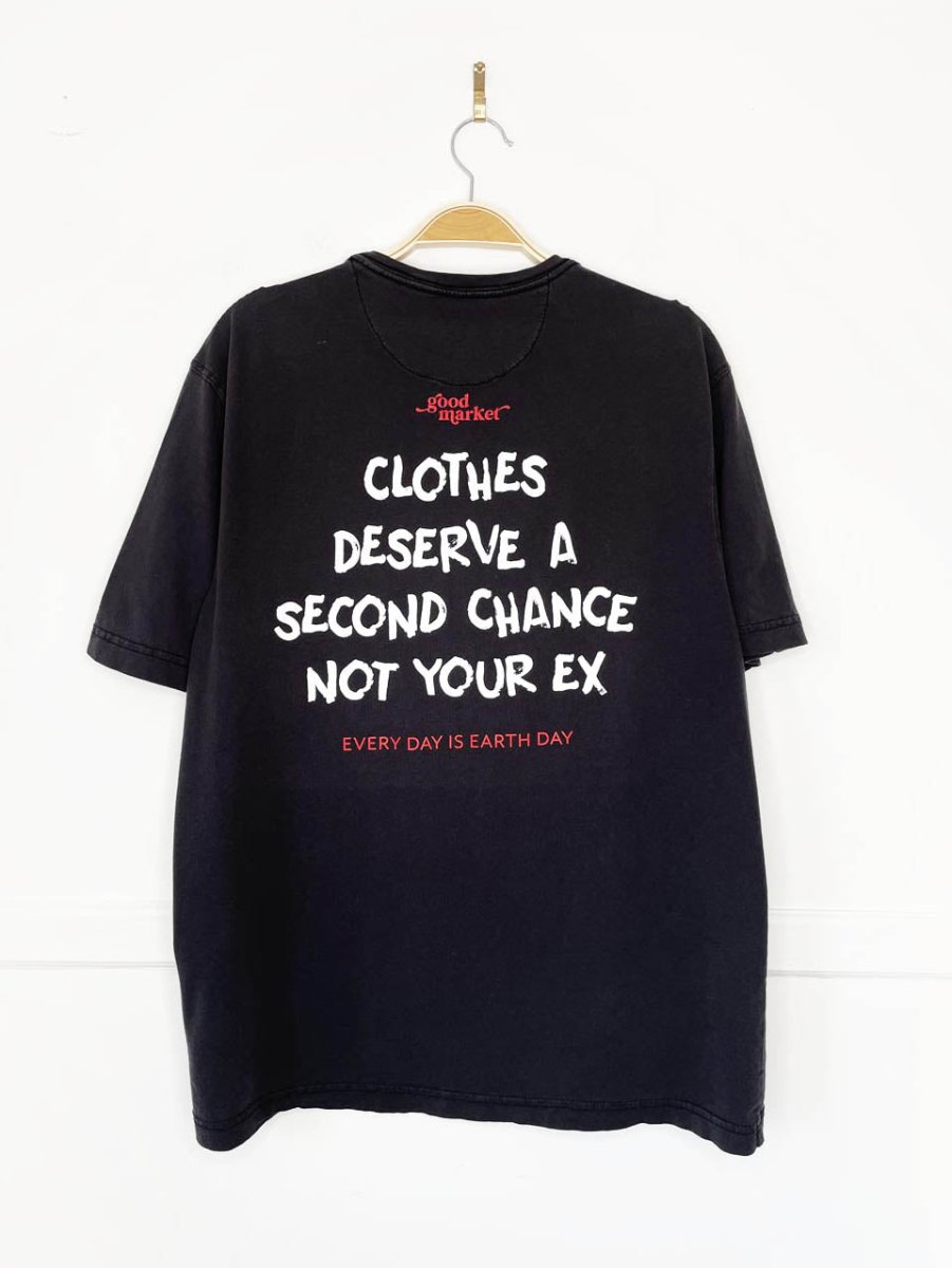 earth day activist x vintage retreat pocket tee | clothes deserve a second chance not your ex - good market thrift store