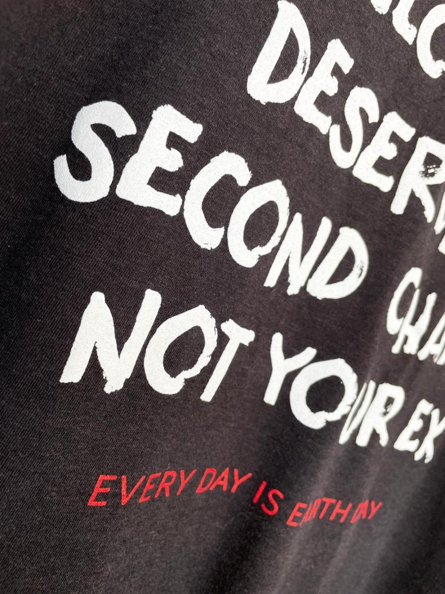 earth day activist x vintage tee | clothes deserve a second chance not your ex - good market thrift store