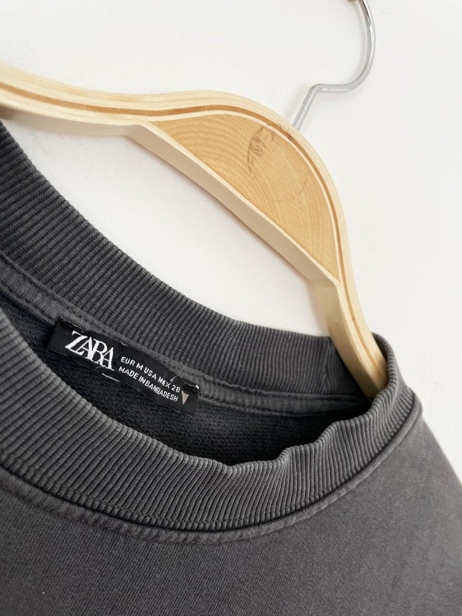 earth day activist x zara sweatshirt | clothes deserve a second chance not your ex - good market thrift store