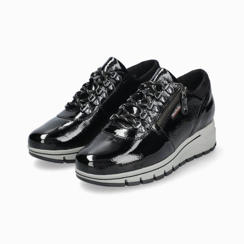 mobils patent leather gwenn sneakers