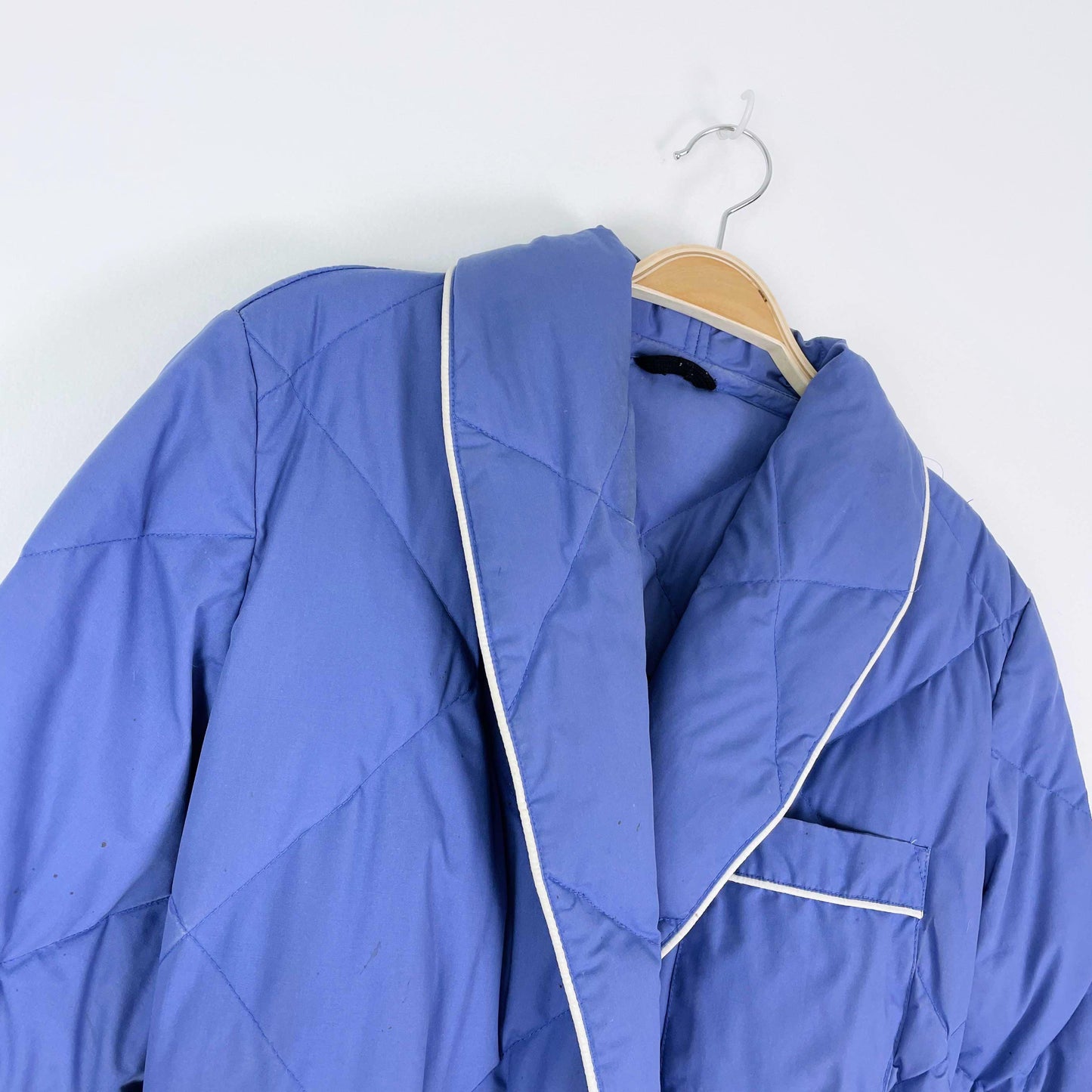 vintage 80s eddie bauer down puffer housecoat jacket