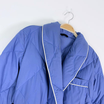 vintage 80s eddie bauer down puffer housecoat jacket