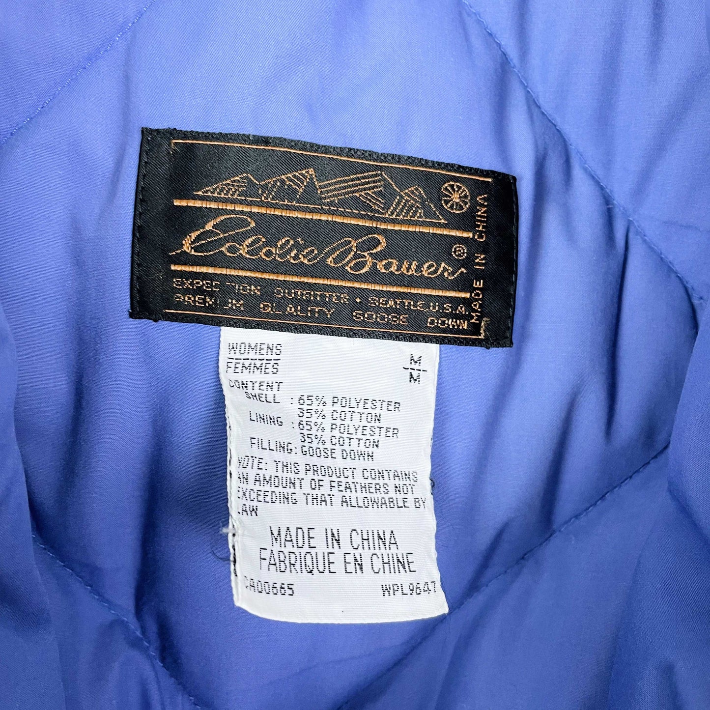 vintage 80s eddie bauer down puffer housecoat jacket