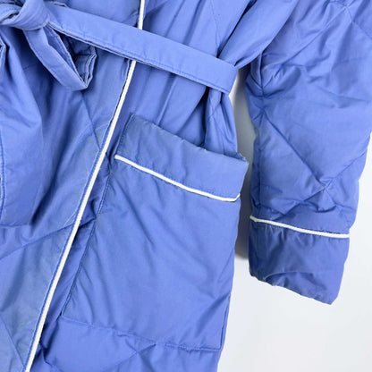 vintage 80s eddie bauer down puffer housecoat jacket