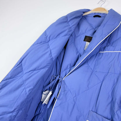 vintage 80s eddie bauer down puffer housecoat jacket
