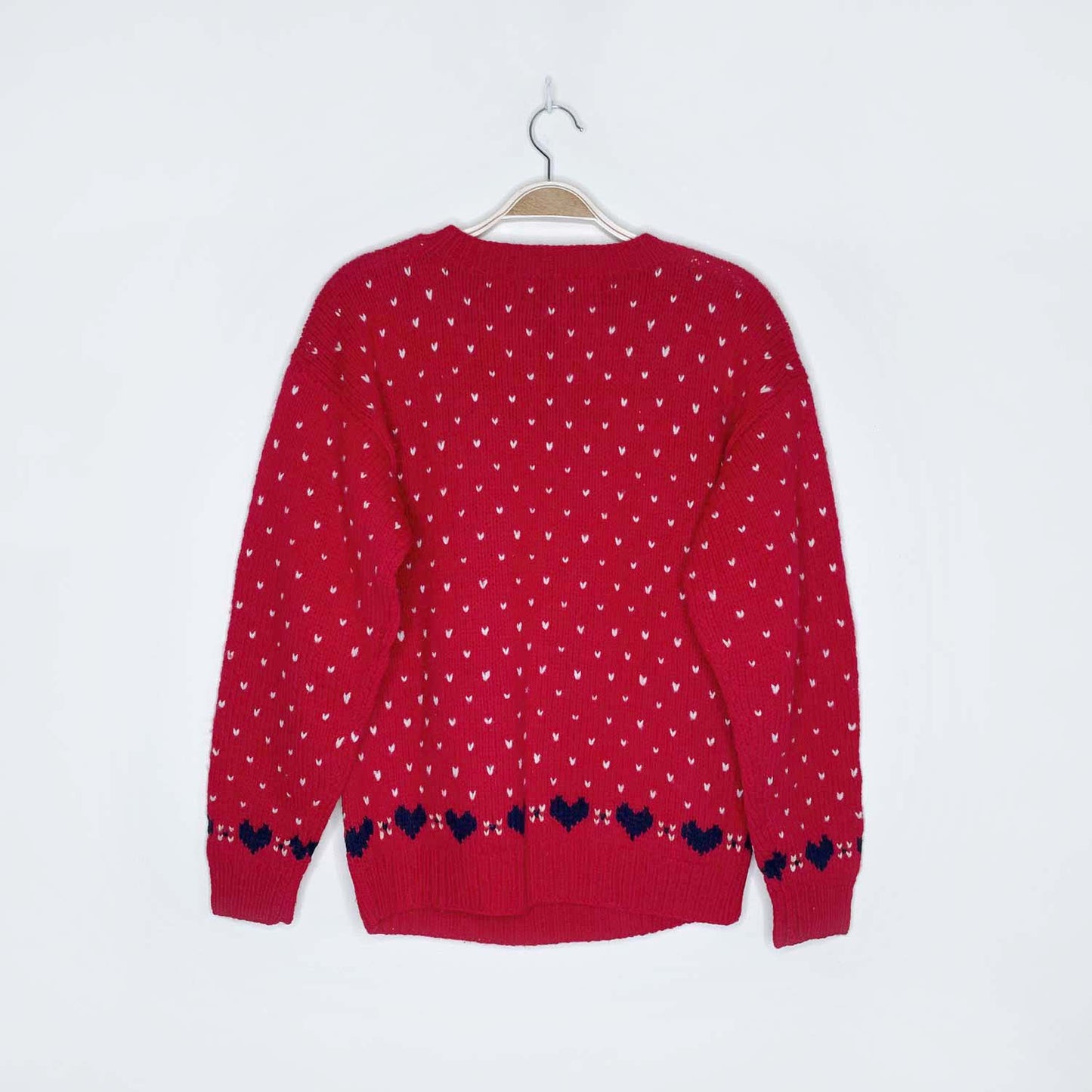 vintage 90s eddie bauer wool holiday goose knit crew - size small