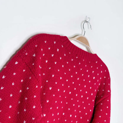 vintage 90s eddie bauer wool holiday goose knit crew - size small