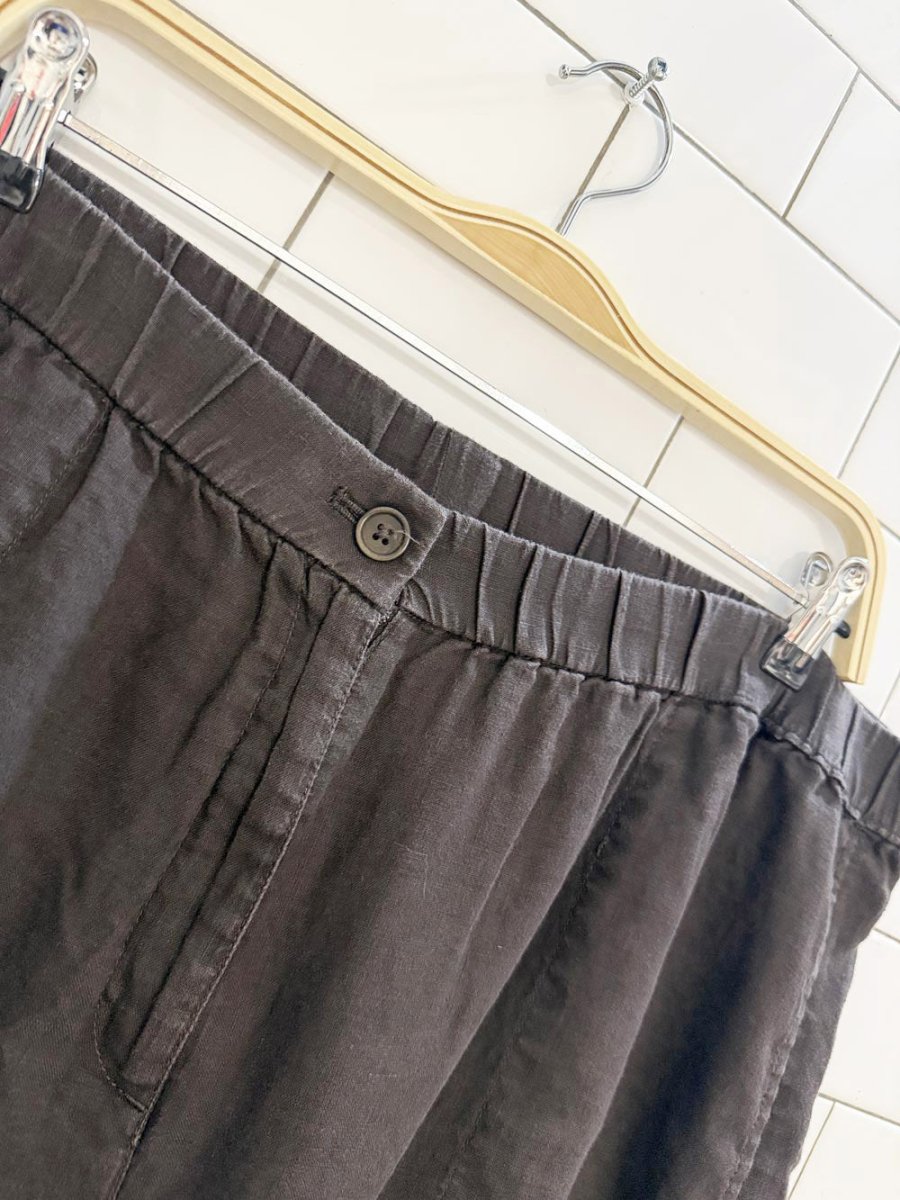 eileen fisher 100% organic linen straight leg lounge pants - good market thrift store