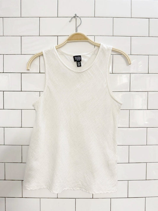 eileen fisher linen - blend lightweight tank top - good market thrift store