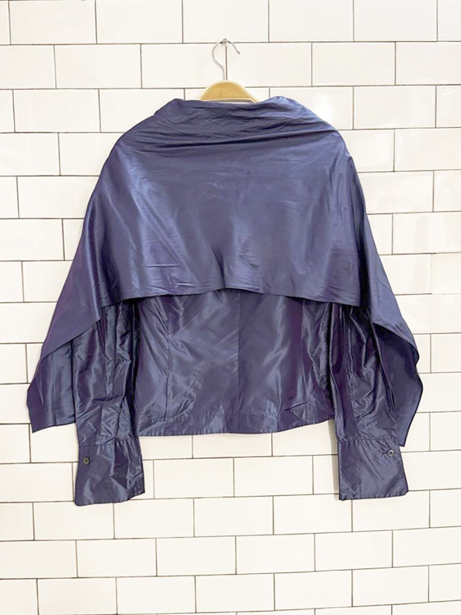 ellen tracy 100% silk cape blouse | linda allard - good market thrift store