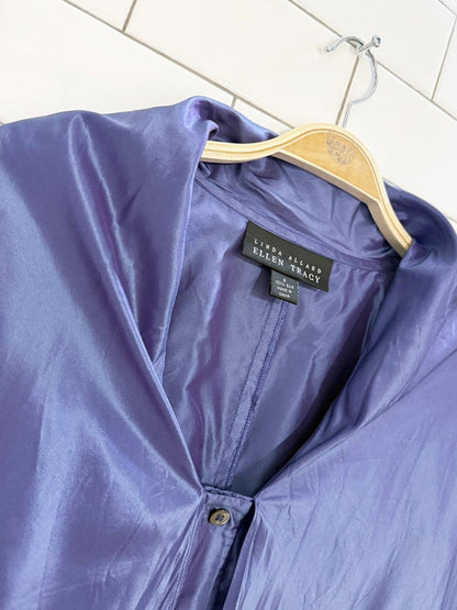 ellen tracy 100% silk cape blouse | linda allard - good market thrift store