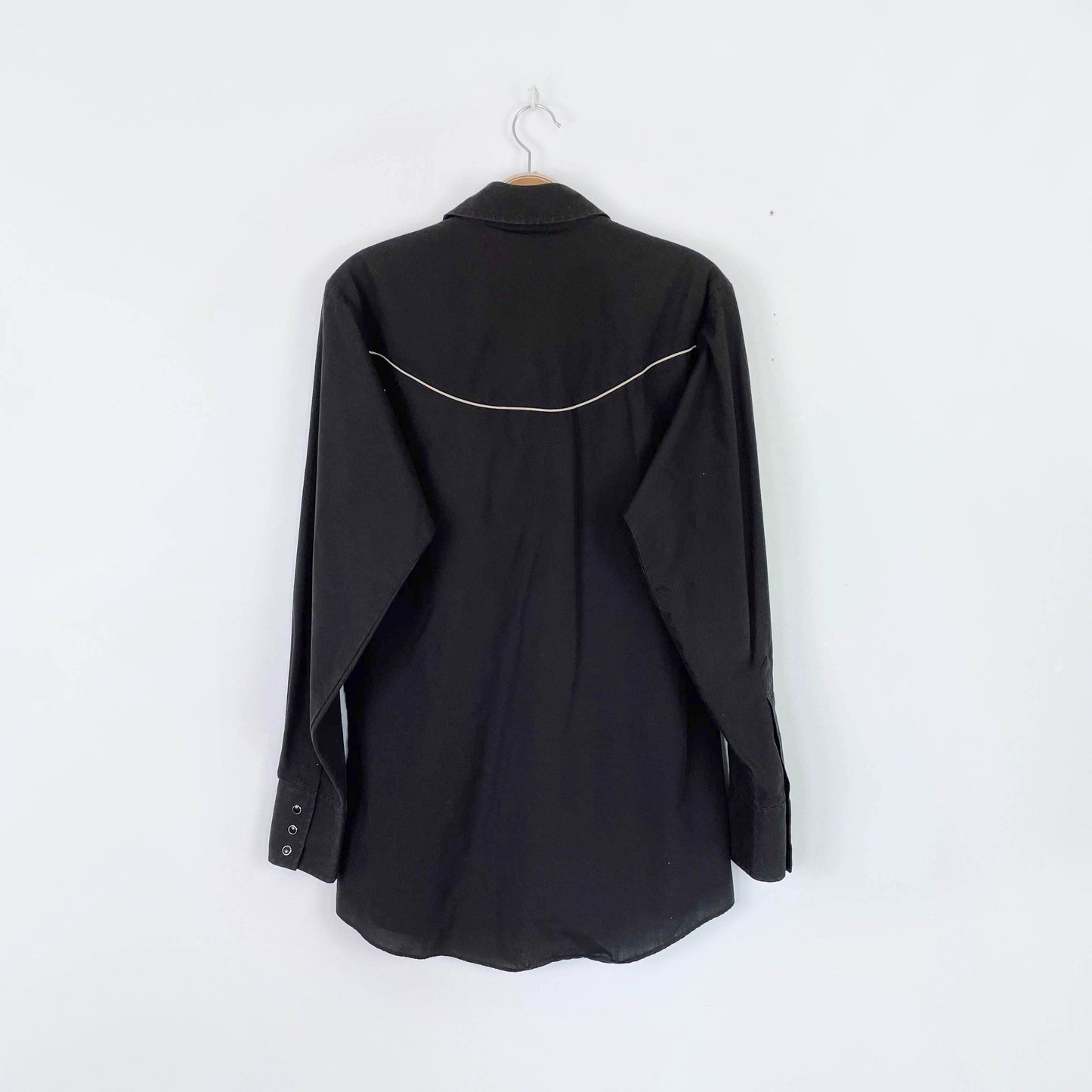 vintage 90s ely cattleman skull western shirt