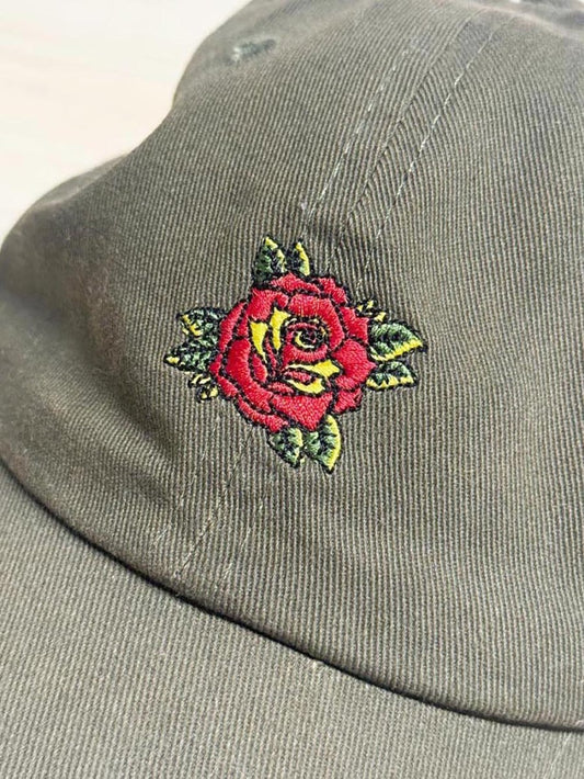 empyre rose embroidered baseball cap - good market thrift store
