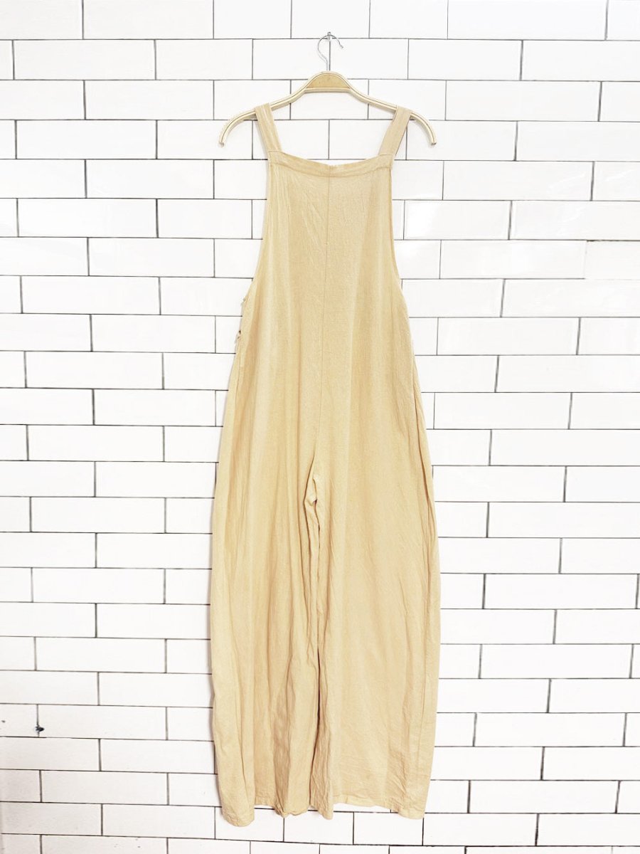 endless summer pleated wide leg loose overalls - good market thrift store