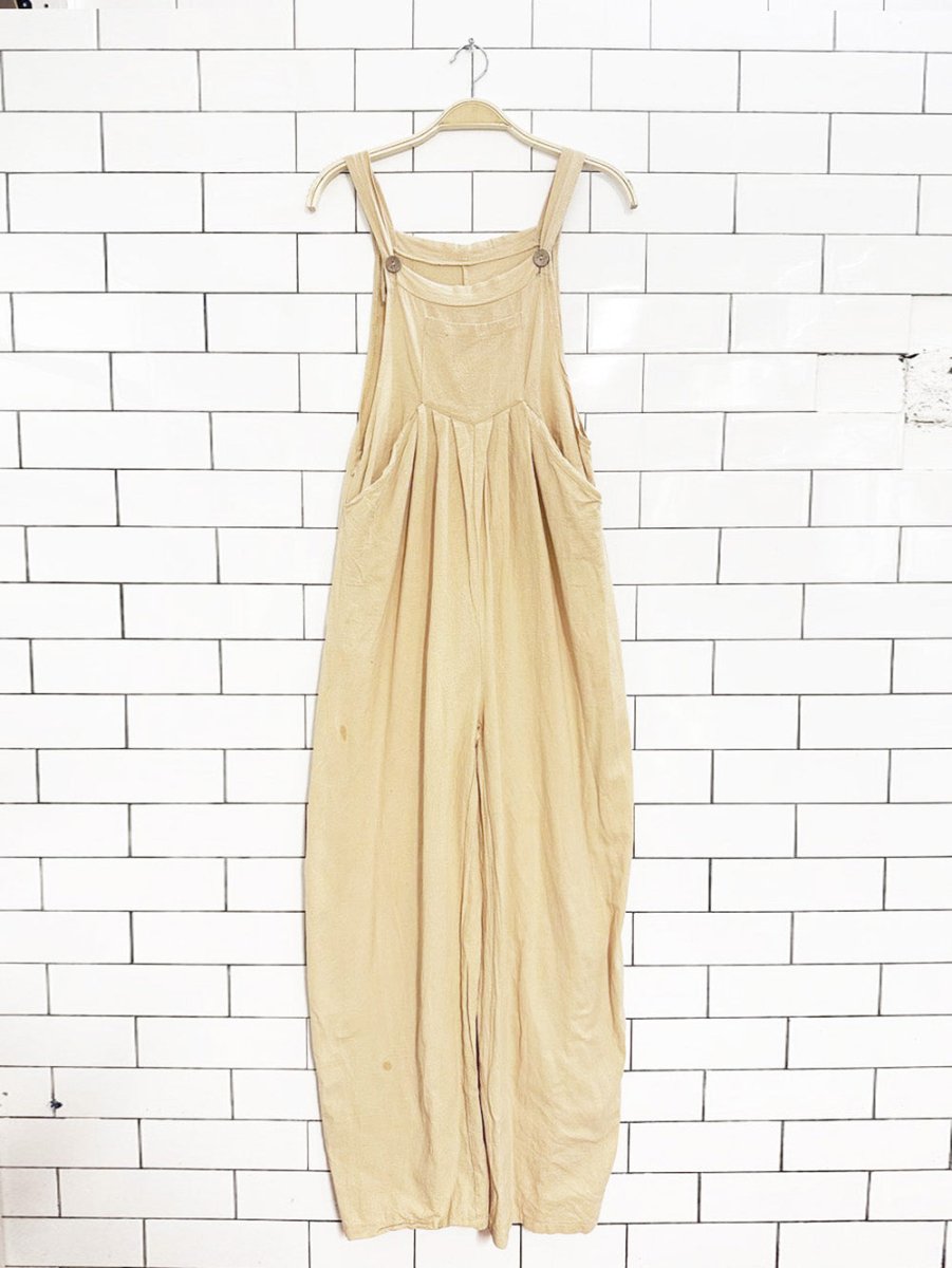 endless summer pleated wide leg loose overalls - good market thrift store