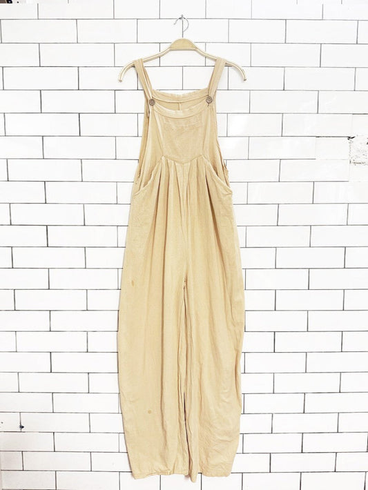 endless summer pleated wide leg loose overalls - good market thrift store