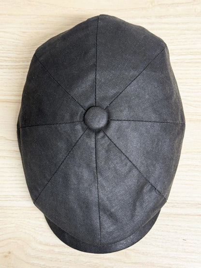 epoch 100% linen flat cap - good market thrift store