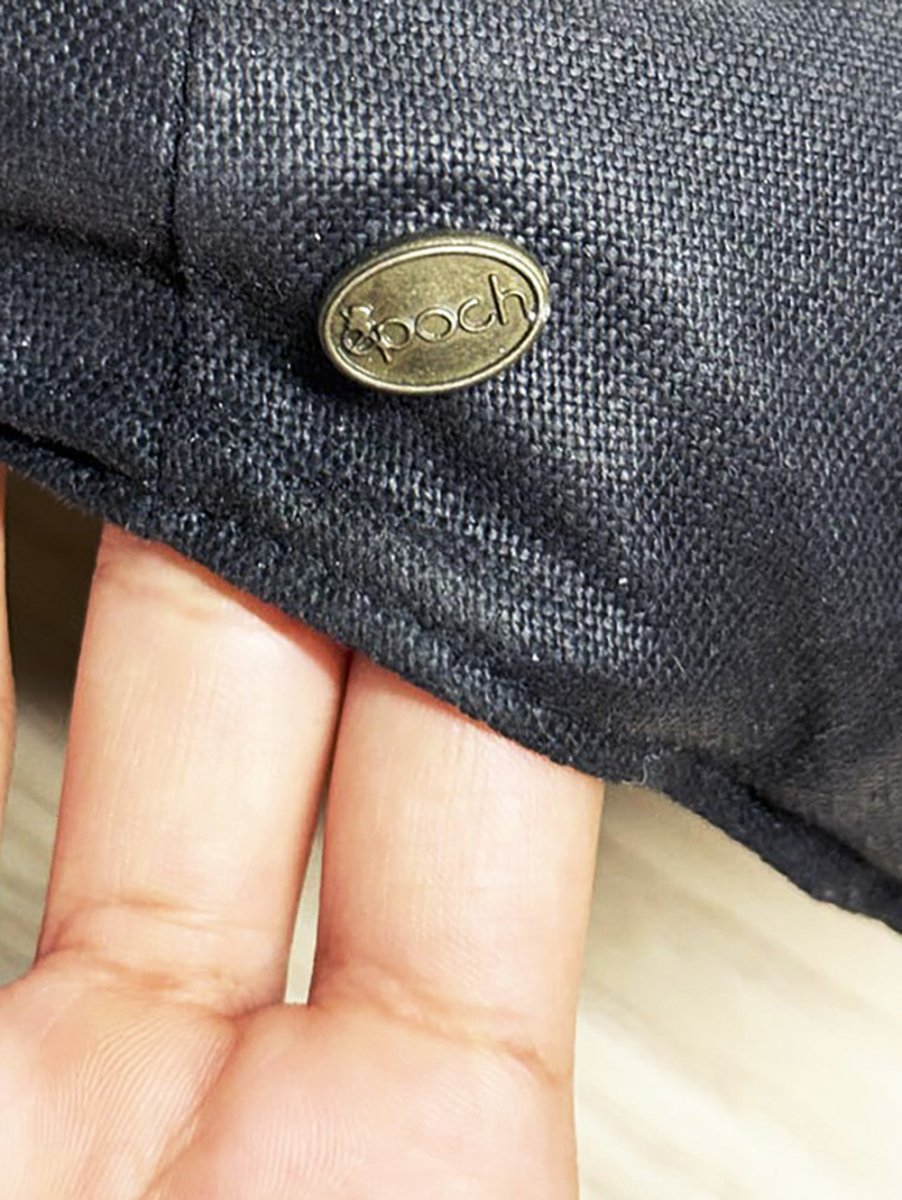 epoch 100% linen flat cap - good market thrift store