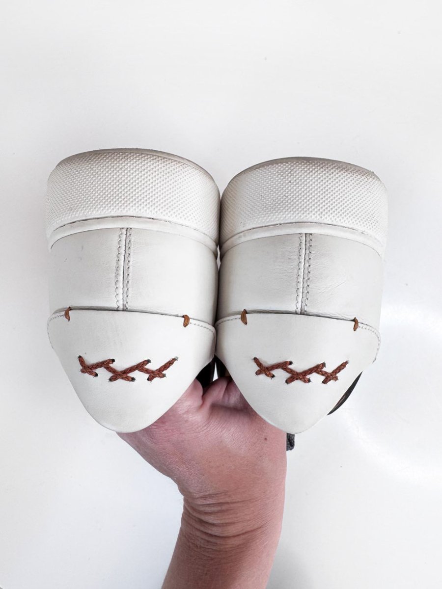 ermenegildo zegna couture tizano leather low-top sneaker - good market thrift store