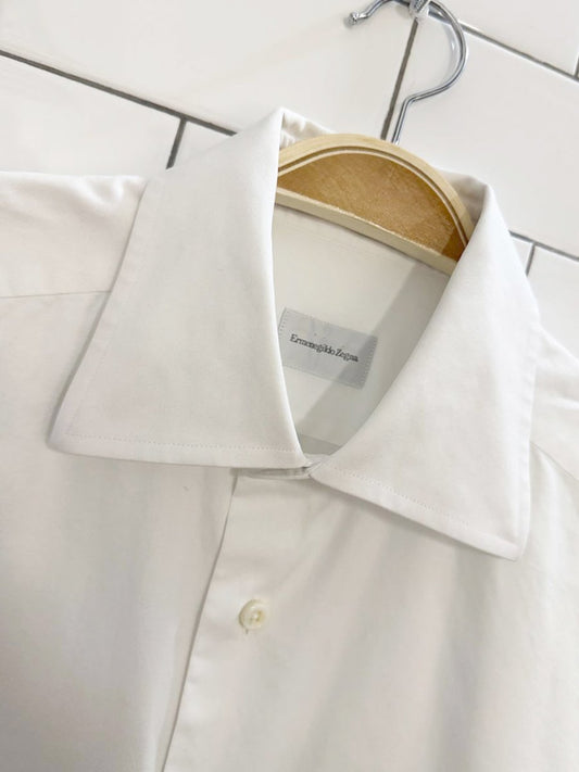 ermenegildo zegna regular fit white shirt - good market thrift store