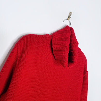 vintage escada sport chunky wool turtleneck